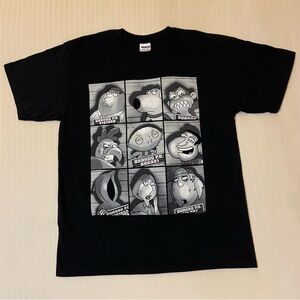 Family Guy Usual Suspects line up shirt sz L